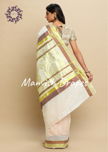 Load image into Gallery viewer, Kerala Kasavu Pure Cotton Saree with Buttas all over ,Woven Border and Woven Pallu(MAROON)
