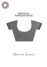 Load image into Gallery viewer, Kanchi Cotton Sarees with Buttas all over and Zari Tissue Borders on both sides  (BLACK WITH ZARI BUTTAS)
