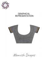 Load image into Gallery viewer, Kanchi Cotton Sarees with Buttas all over and Zari Tissue Borders on both sides  (BLACK)
