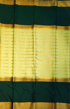 Load image into Gallery viewer, Semi Mysuru Crepe Saree with Contrast Border and Striped body.
