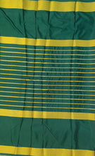 Load image into Gallery viewer, Semi Mysuru Crepe Saree with Contrast Border and Striped body.
