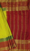 Load image into Gallery viewer, Semi Mysuru Crepe Saree with 3D Contrast Border,Pallu and Blouse
