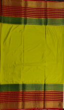 Load image into Gallery viewer, Semi Mysuru Crepe Saree with 3D Contrast Border,Pallu and Blouse
