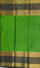 Load image into Gallery viewer, Semi Mysuru Crepe Saree with 3D Contrast Border,Pallu and Blouse.
