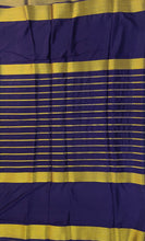 Load image into Gallery viewer, Semi Mysuru Crepe Saree with Contrast Border and Striped body.
