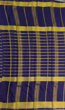 Load image into Gallery viewer, Semi Mysuru Crepe Saree with Contrast Border and Striped body.
