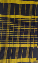 Load image into Gallery viewer, Semi Mysuru Crepe Saree with Contrast Border and Striped body.
