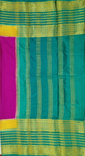 Load image into Gallery viewer, Semi Mysuru Crepe Saree with 3D Contrast Border,Pallu and Blouse.
