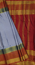 Load image into Gallery viewer, Semi Mysuru Crepe Saree with 3D Contrast Border,Pallu and Blouse.
