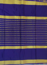 Load image into Gallery viewer, Semi Mysuru Crepe Saree with Kamalkari Printed Body,Contrast Border,Pallu and Blouse.
