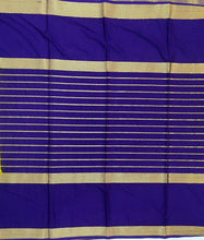 Load image into Gallery viewer, Semi Mysuru Crepe Saree with Kamalkari Printed Body,Contrast Border,Pallu and Blouse.
