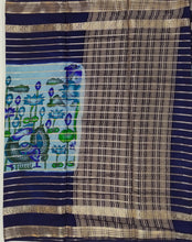 Load image into Gallery viewer, Semi Mysuru Crepe Saree with Kamalkari Printed Body,Contrast Border,Pallu and Blouse with Color Options.
