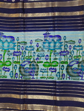 Load image into Gallery viewer, Semi Mysuru Crepe Saree with Kamalkari Printed Body,Contrast Border,Pallu and Blouse with Color Options.
