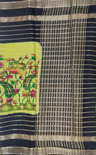 Load image into Gallery viewer, Semi Mysuru Crepe Saree with Kamalkari-Pichwai Printed Body,Contrast Border,Pallu and Blouse with Color Options.
