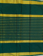 Load image into Gallery viewer, Semi Mysuru Crepe Saree with Kamalkari Printed Body,Contrast Border,Pallu and Blouse.
