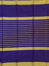 Load image into Gallery viewer, Semi Mysuru Crepe Saree with Kamalkari Printed Body,Contrast Border,Pallu and Blouse.
