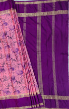 Load image into Gallery viewer, Semi Mysuru Crepe Saree with Digitally Printed Body,Contrast Border,Pallu and Blouse.
