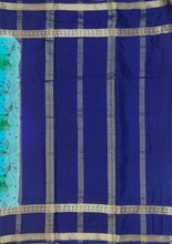 Load image into Gallery viewer, Semi Mysuru Crepe Saree with Digitally Printed Body,Contrast Border,Pallu and Blouse.

