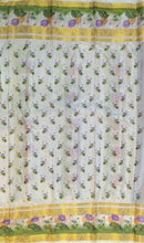 Load image into Gallery viewer, Semi Mysuru Crepe Saree with Digitally Printed Body,Contrast Border,Pallu and Blouse.
