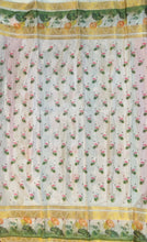 Load image into Gallery viewer, Semi Mysuru Crepe Saree with Digitally Printed Body,Contrast Border,Pallu and Blouse.
