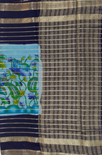 Load image into Gallery viewer, Semi Mysuru Crepe Saree with Kamalkari-Pichwai Printed Body,Contrast Border,Pallu and Blouse with Color Options.
