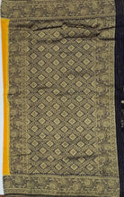 Load image into Gallery viewer, Banaras Chinnon Crepe Saree with Contrast Border,Pallu and Blouse.
