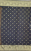 Load image into Gallery viewer, Banaras Chinnon Crepe Saree with Contrast Border,Pallu and Blouse.
