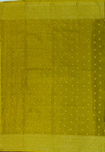 Load image into Gallery viewer, Banaras Chinnon Crepe Saree with Contrast Border,Pallu and Blouse.
