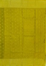 Load image into Gallery viewer, Banaras Chinnon Crepe Saree with Contrast Border,Pallu and Blouse.
