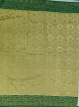 Load image into Gallery viewer, Banaras Chinnon Crepe Saree with Contrast Border,Pallu and Blouse.
