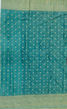 Load image into Gallery viewer, Banaras Chinnon Crepe Saree with Contrast Border,Pallu and Blouse.
