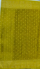Load image into Gallery viewer, Banaras Chinnon Crepe Saree with Contrast Border,Pallu and Blouse. (Copy)
