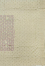 Load image into Gallery viewer, Banaras Crepe Saree with Kashmiri Thread work with Contrast Border,Pallu and Butti Blouse(Red-Off white combination)
