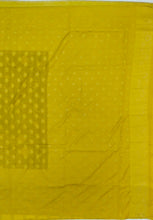 Load image into Gallery viewer, Banaras Crepe Saree with Kashmiri Thread work with Contrast Border,Pallu and Butti Blouse(Black-Mustard combination)
