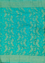 Load image into Gallery viewer, Banaras Chinnon Crepe Saree with Self Colored Border,Pallu and Blouse-With Color Options
