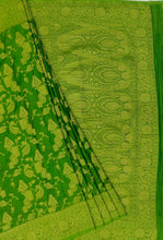 Load image into Gallery viewer, Banaras Chinnon Crepe Saree with Self Colored Border,Pallu and Blouse-With Color Options

