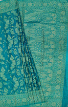 Load image into Gallery viewer, Banaras Chinnon Crepe Saree with Self Colored Border,Pallu and Blouse-With Color Options
