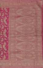 Load image into Gallery viewer, Banaras Chinnon Crepe Saree with Self Colored Border,Pallu and Blouse-With Color Options
