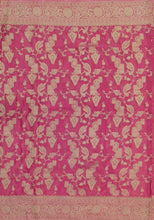Load image into Gallery viewer, Banaras Chinnon Crepe Saree with Self Colored Border,Pallu and Blouse-With Color Options
