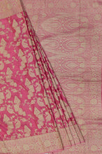 Load image into Gallery viewer, Banaras Chinnon Crepe Saree with Self Colored Border,Pallu and Blouse-With Color Options
