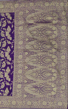 Load image into Gallery viewer, Banaras Chinnon Crepe Saree with Self Colored Border,Pallu and Blouse-With Color Options
