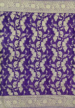 Load image into Gallery viewer, Banaras Chinnon Crepe Saree with Self Colored Border,Pallu and Blouse-With Color Options
