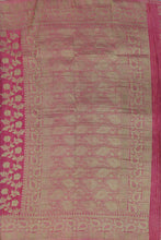 Load image into Gallery viewer, Banaras Chinnon Crepe Saree with Self Colored Border,Pallu and Blouse.
