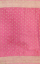 Load image into Gallery viewer, Banaras Chinnon Crepe Saree with Self Colored Border,Pallu and Blouse.
