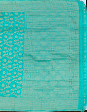 Load image into Gallery viewer, Banaras Chinnon Crepe Saree with Self Colored Border,Pallu and Blouse.
