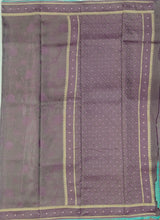 Load image into Gallery viewer, Banaras Crepe Saree with Shimmer Body and Contrast Blouse.
