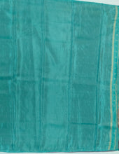 Load image into Gallery viewer, Banaras Crepe Saree with Shimmer Body and Contrast Blouse.
