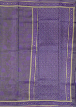 Load image into Gallery viewer, Banaras Crepe Saree with Shimmer Body and Contrast Blouse.
