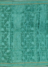 Load image into Gallery viewer, Banaras Crepe Saree with Shimmer Body and Contrast Blouse.
