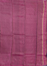 Load image into Gallery viewer, Banaras Crepe Saree with Shimmer Body and Contrast Blouse.
